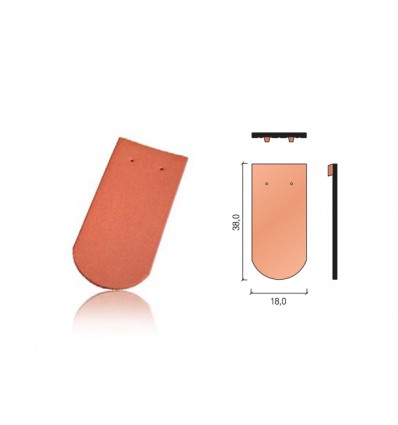 Karp.pół.miedziana angoba