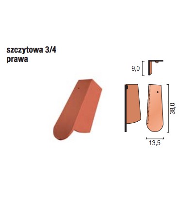 Karp.pół.szczyt.3/4 Prawa cegl.ang.szl.