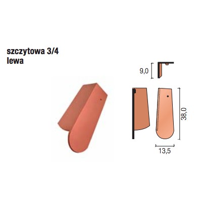 Karp.pół.szczyt.3/4 Lewa cegl.ang.szl.