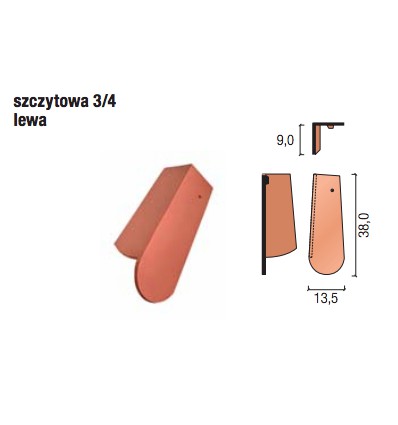 Karp.pół.szczyt.3/4 Lewa czarna ang. szl.