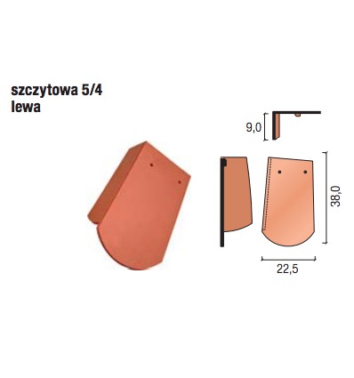 Karp.prosta szczyt.5/4 Lewa antr.ang.