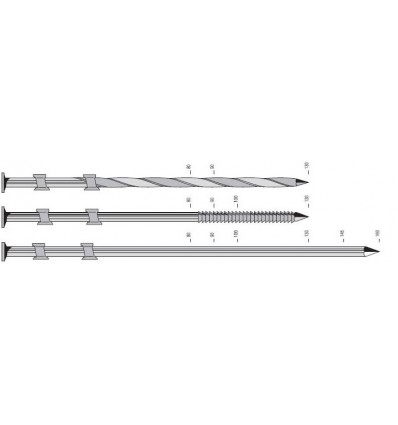 B.PRO Gwoździe NR22 28/75 ZR (3000szt) Ocynk pierścieniowe na plastiku