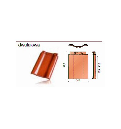 Alegra 9 dwufalowa antracytowa angoba