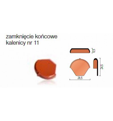 Alegra 9 zamknięcie końcowe kalenicy nr 11